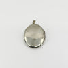 Vintage Sterling Silver Oval Floral Engraved Locket 925 (Birm 1975)