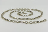 Chunky Vintage 1995 Sterling Silver 28” Belcher Links Chain / Necklace 925