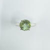 Sterling Silver 2.70ct Peridot Solitaire Ring Size M - N Engagement Stacking 
