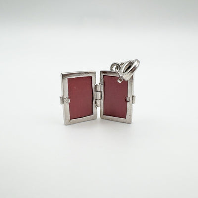 Mini Diamond Photo Locket Pendant / Charm in Sterling Silver 925