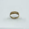 Vintage 9ct Gold Single Row Keeper Ring 375 Size L (London 1979)