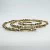 Vintage 9ct Gold 24” Bar & Twisted Links Chain / Necklace 37.5g Fancy Link 1992