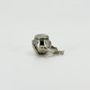 Unusal Vintage Sterling Silver Spinning 3x Sided Photo Locket Fob / Pendant 925