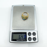 Vintage 14ct Gold Turquoise Ring Size J