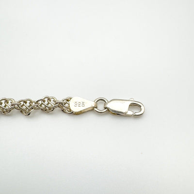 Twisted Links Matching Bracelet & 18” Necklace Set in Sterling Silver 925