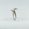 Lily of the Valley Floral Ring in Sterling Silver 925  Size M - O adjustable 