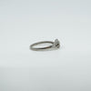 9ct White Gold Diamond Cluster Ring 375 Size N Engagement Stacking
