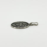 Large Vintage Sterling Silver St. Christopher Pendant 925