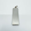 Vintage Sterling Silver Chunky Ingot Pendant 925 (Sheffield 1977) 14g