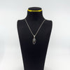 Sterling Silver Modernist Moonstone Pendant & 16” Box Chain / Necklace 925