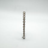 10ct White Gold Large Diamond Hoop Earrings