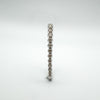10ct White Gold Large Diamond Hoop Earrings