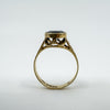 Vintage 9ct Gold 2.50ct Garnet Solitaire Ring Size P (Birmingham 1977)
