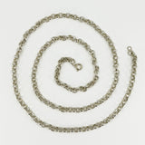Vintage Sterling Silver 29.5” Rolo Links Chain / Necklace 925