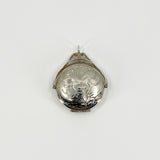 Vintage Sterling Silver Articulated Round Foliate Engraved Locket 925 Birm 1994
