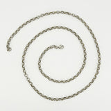 Vintage Sterling Silver 23” Rolo Links Chain / Necklace 925