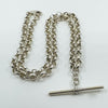Vintage Sterling Silver 18” Belcher Chain & T-Bar Pendant 925