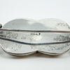 Large Chunky Vintage Sterling Silver Turquoise Brooch 925 Heavy 16g