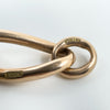 Antique 9ct Rose Gold Oval Links Bracelet
