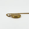 Large Antique 9ct Rose Gold Photo Locket & 19" Chain 375 (Birm 1886)