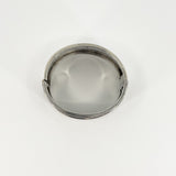 Wide Antique 1885 Victorian Sterling Silver & Gold Engraved Floral Bangle 925