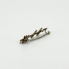 Antique Victorian 9ct Rose Gold Double Lucky Horseshoe & Arrow Brooch 375