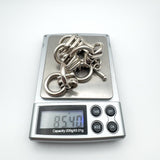 Wide Chunky Links & Hoops T-Bar Bracelet in Sterling Silver 925 Heavy 85g Unisex