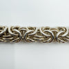 Chunky Sterling Silver Byzantine Bracelet 925 Heavy 28g