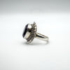 Large Amethyst Ring in Sterling Silver 925 Size L - M