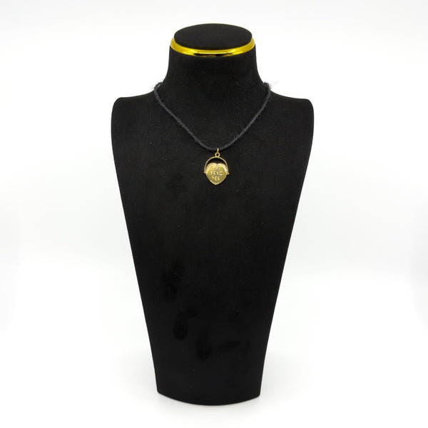 Large Vintage 9ct Gold Spinning I LOVE YOU Fob / Pendant 375 (London 1974)