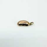 Tiny Antique 9ct Gold Rose Gold Lucky Bean Pendant / Charm 375
