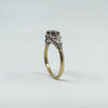Vintage 18ct Gold & Platinum 0.20ct Diamond Solitaire Ring 750 Size O Engagement