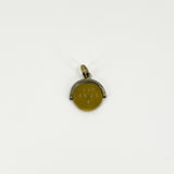 Tiny Vintage (1974) 9ct Gold Spinning I LOVE YOU Fob / Pendant 375