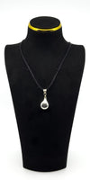 Vintage Sterling Silver Tear Drop Perfume / Poison Bottle Pendant 925
