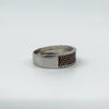 New Garnet Eternity Band / Ring in Sterling Silver 925 Size S Wedding Stacking  