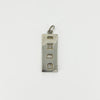 Large Chunky Vintage Sterling Silver Ingot Pendant 925 (Birm 1978)