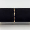 Vintage 9ct Rose Gold Rectangular Links 7.5” Bracelet 375