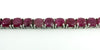 7.5" Sterling Silver 26ct Natural Ruby Tennis Bracelet 925