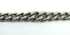 Chunky Sterling Silver Vintage Curb Links Bracelet Dog Clip & T-Bar Charm 925