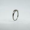 9ct White Gold Diamond Cluster Ring 375 Size N Engagement Stacking