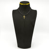 Small Vintage 9ct Gold Engraved Christian Cross Crucifix Pendant Charm 375