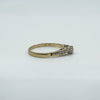 Vintage 9ct Gold 0.20ct Diamond Solitaire Ring 375 Size M Engagement 1989