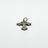Antique Victorian Sterling Silver Engraved Christian Cross Pendant 925 (1900)
