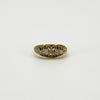 Antique 18ct Gold 0.32ct Diamond Boat Ring 750 Size N (Birm 1914)