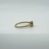 9ct Yellow Gold 0.40ct Peridot Solitaire Ring 375 Size L Engagement Stacking