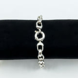 Sterling Silver Chunky Oval Belcher Chain 9.5” Bracelet Unisex 50g