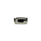 Chunky Sterling Silver Reversible Black Onyx & MOP Guess Ring Size L - M 925