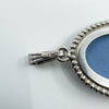 Vintage Sterling Silver Wedgewood Blue Jasper Ware Cameo Pendant 925 (1974)