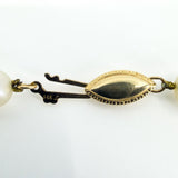 14ct Gold 6.1mm White Cultured Pearl 24.5” Long Necklace 585