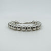 Chunky Sterling Silver Beaded Ball 8” Bracelet 925 Heavy 17g